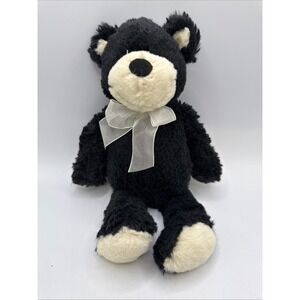 Burton +‎ Burton Black And White Plush Teddy Bear 11" Soft